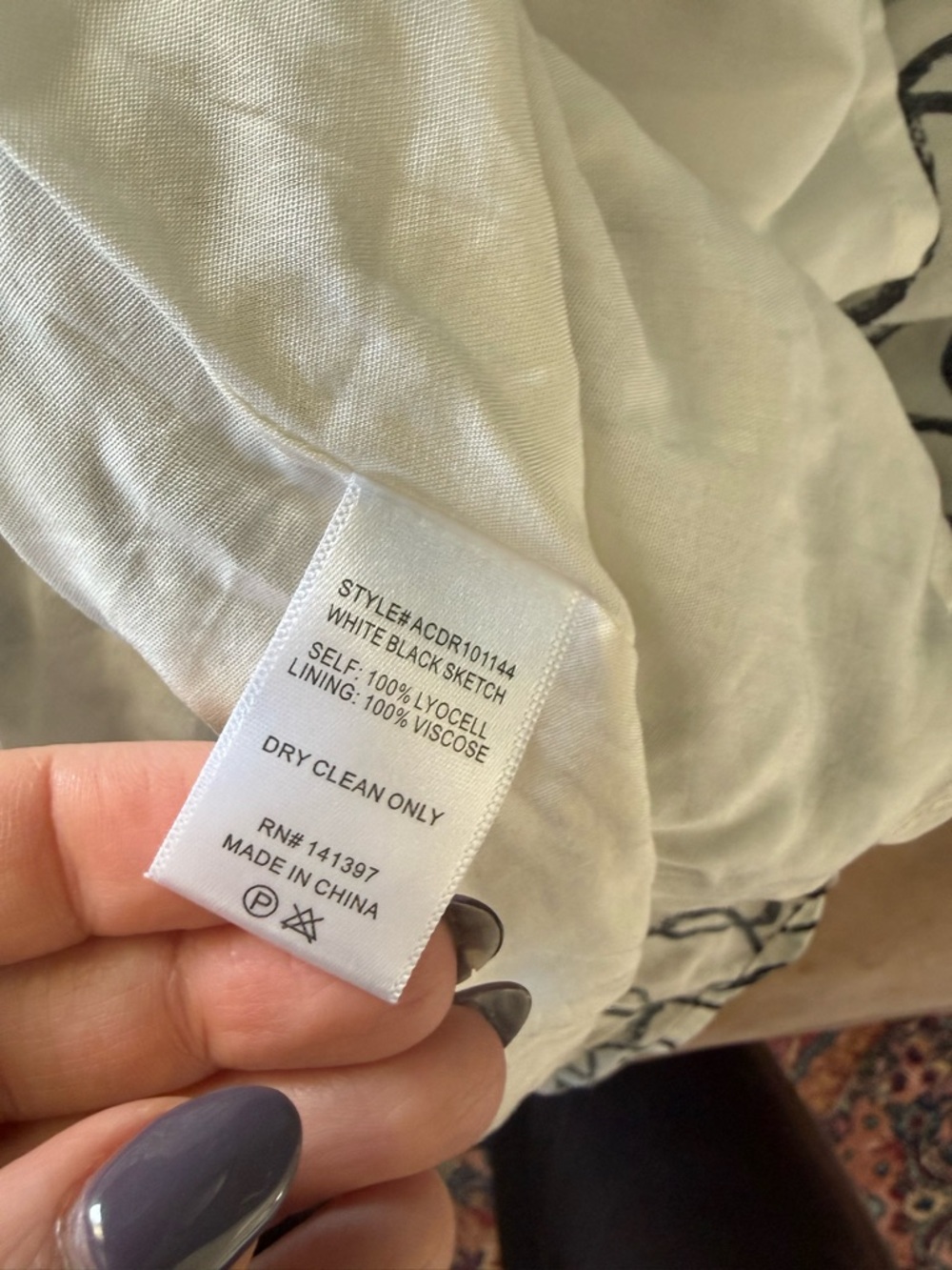ASTR THE LABEL Sanger Cut Out Maxi Dress - Sketch Black & White Size Large - Picture 10 of 12